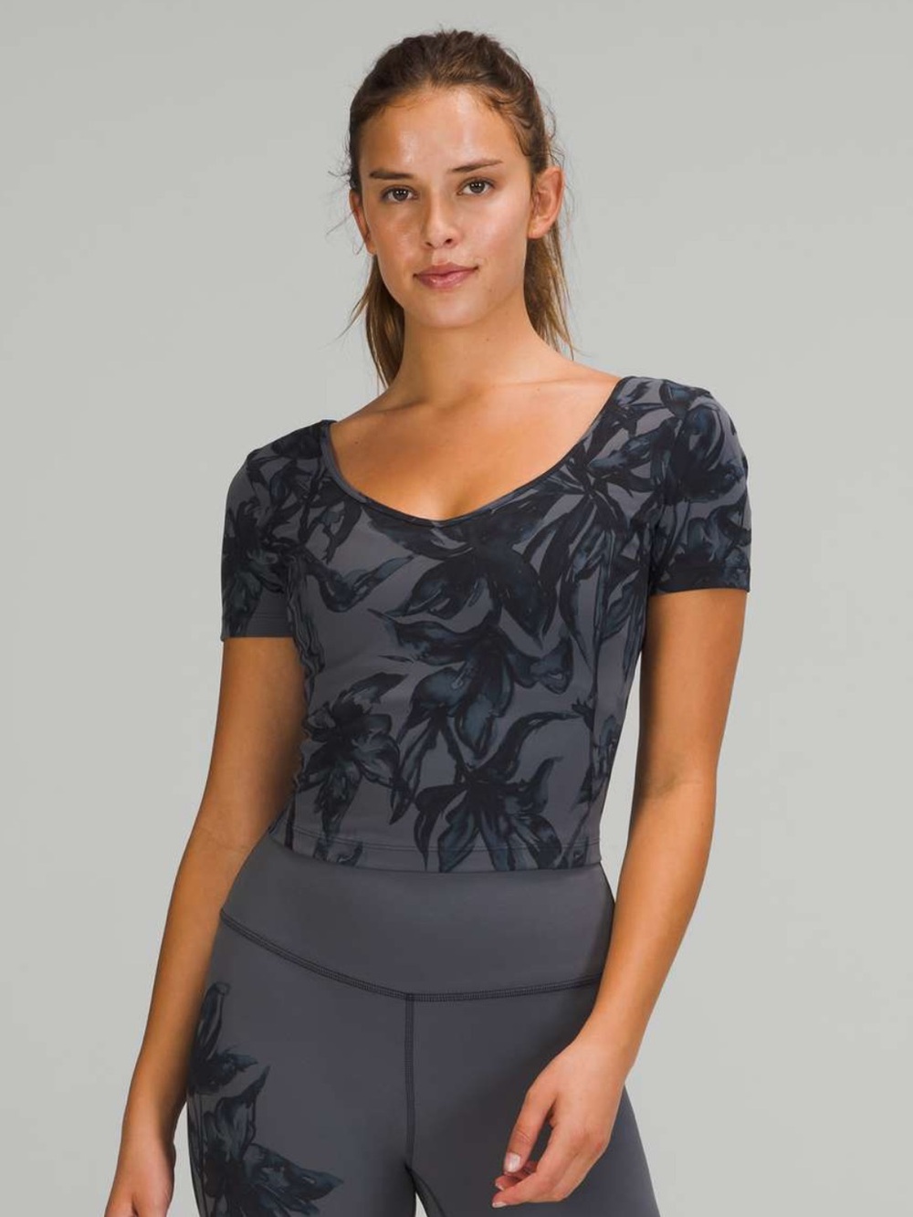 Lululemon Align T Shirt Botanical Bloom Anchor Multi
